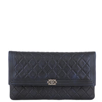 Chanel Boy Flap Clutch Front