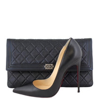 Chanel Boy Flap Clutch Scale