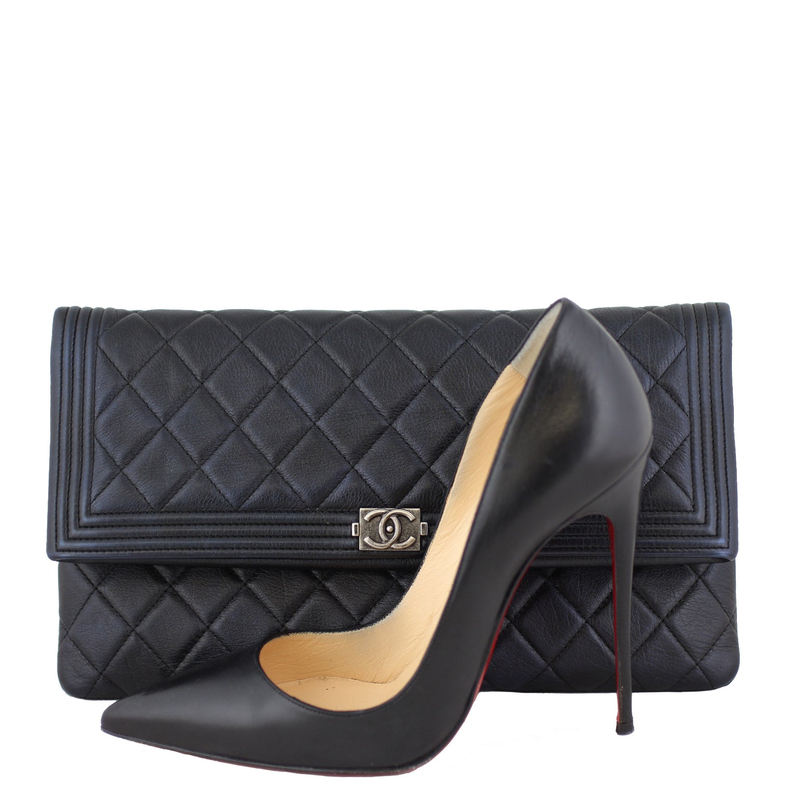 Chanel Boy Flap Clutch Scale