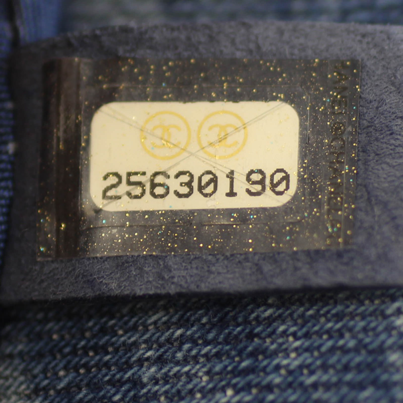 Chanel Boy Medium Tweed Denim Bag Code
