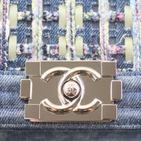 Chanel Boy Medium Tweed Denim Bag