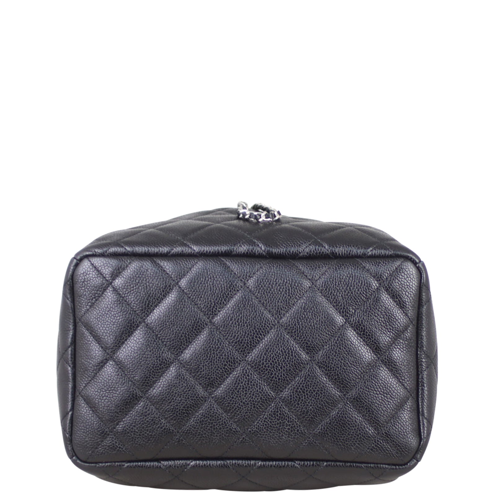 Chanel Quilted CC Drawstring Bucket Bag Base