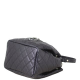 Chanel Quilted CC Drawstring Bucket Bag Corner