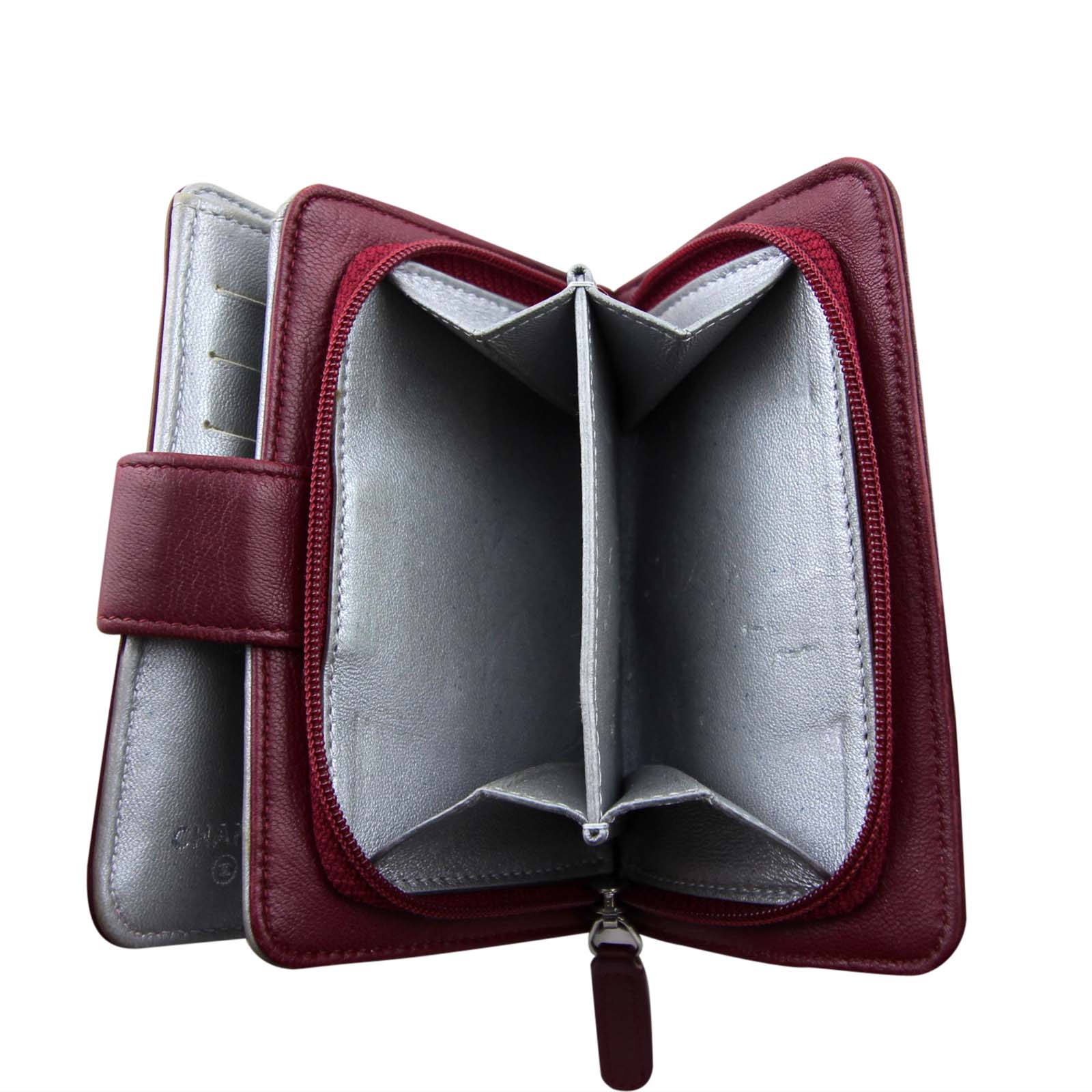 Chanel Camellia Compact Wallet Interior