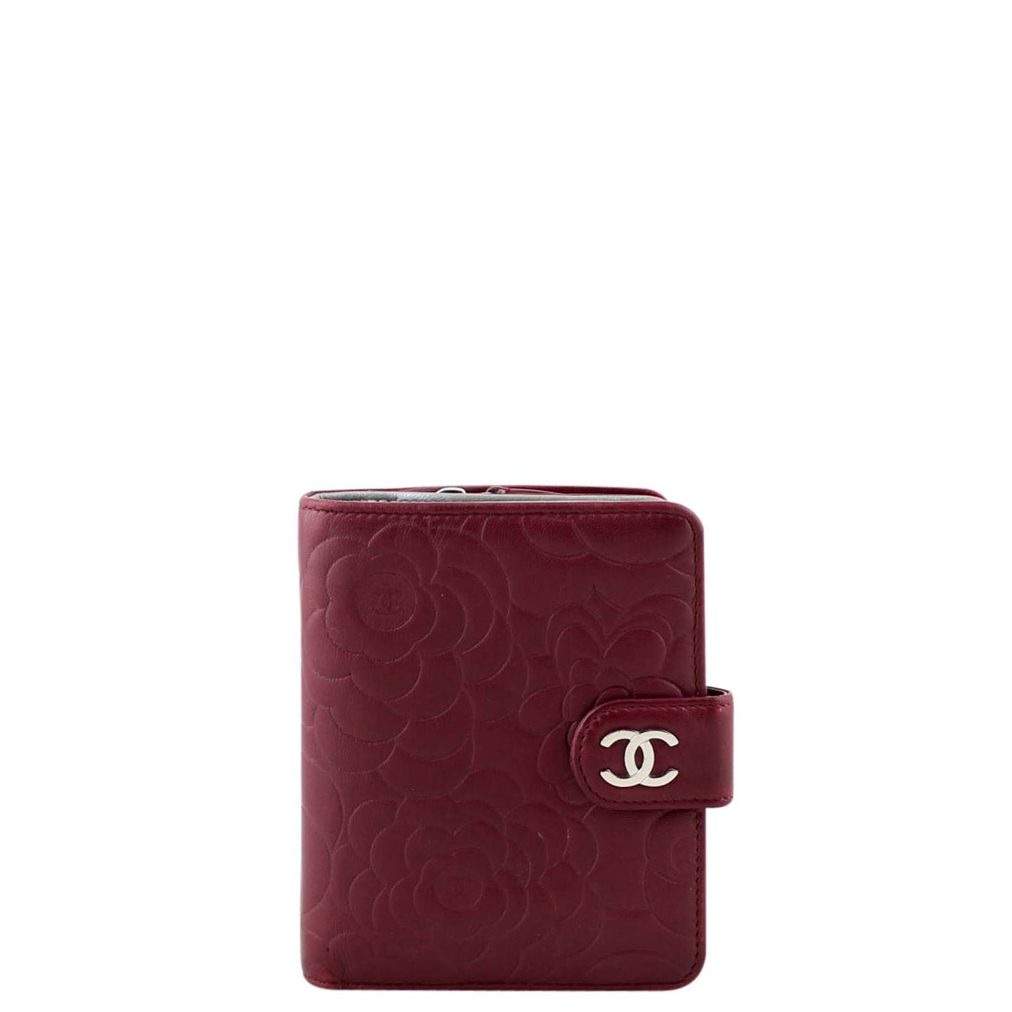 Chanel Camellia Compact Wallet Front
