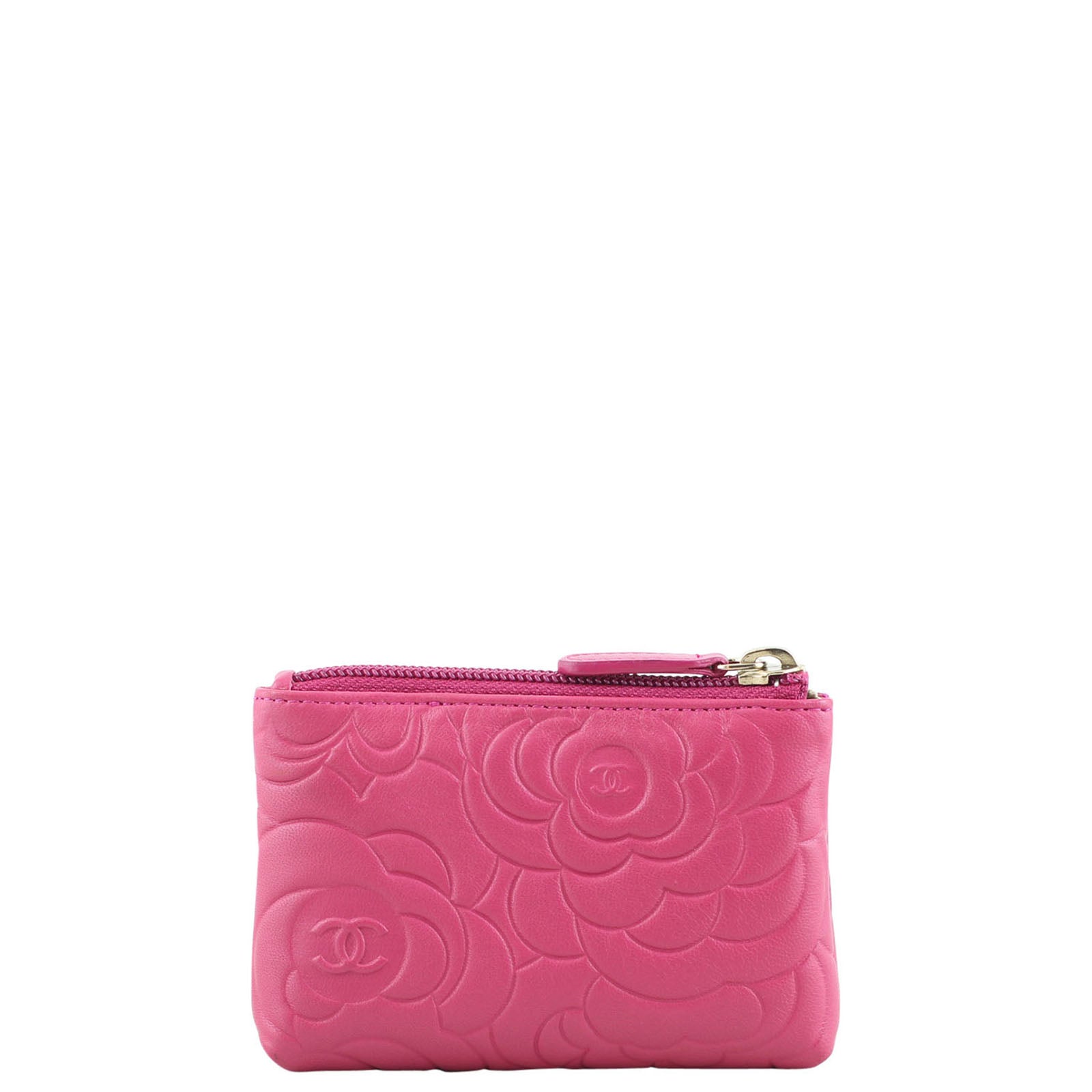 Chanel Camellia Key Pouch Back