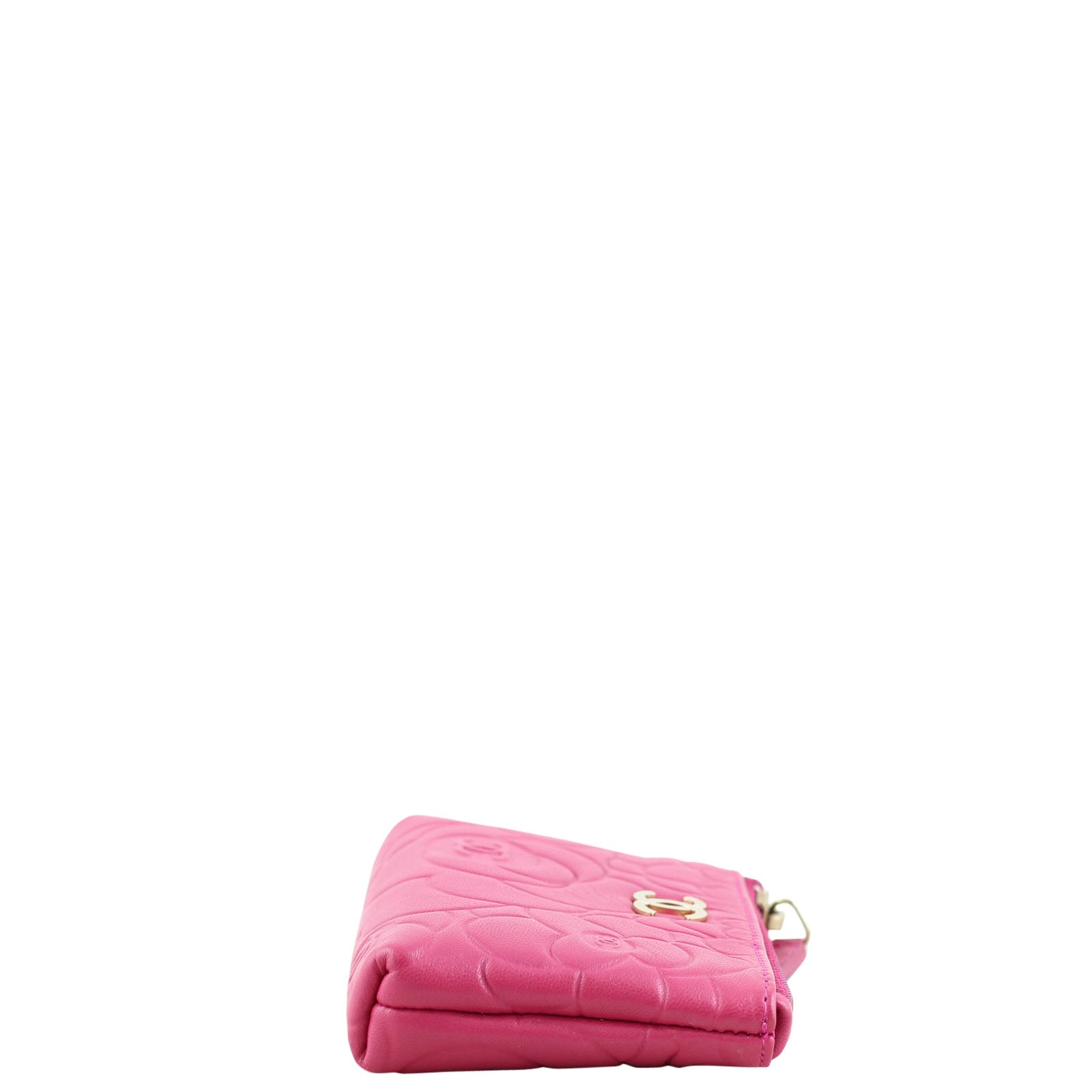 Chanel Camellia Key Pouch Side