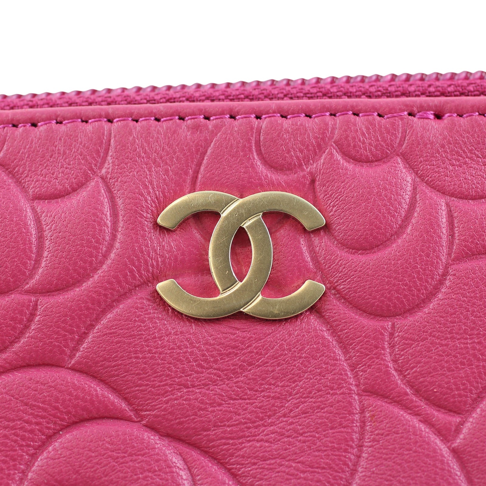 Chanel Camellia Key Pouch cc