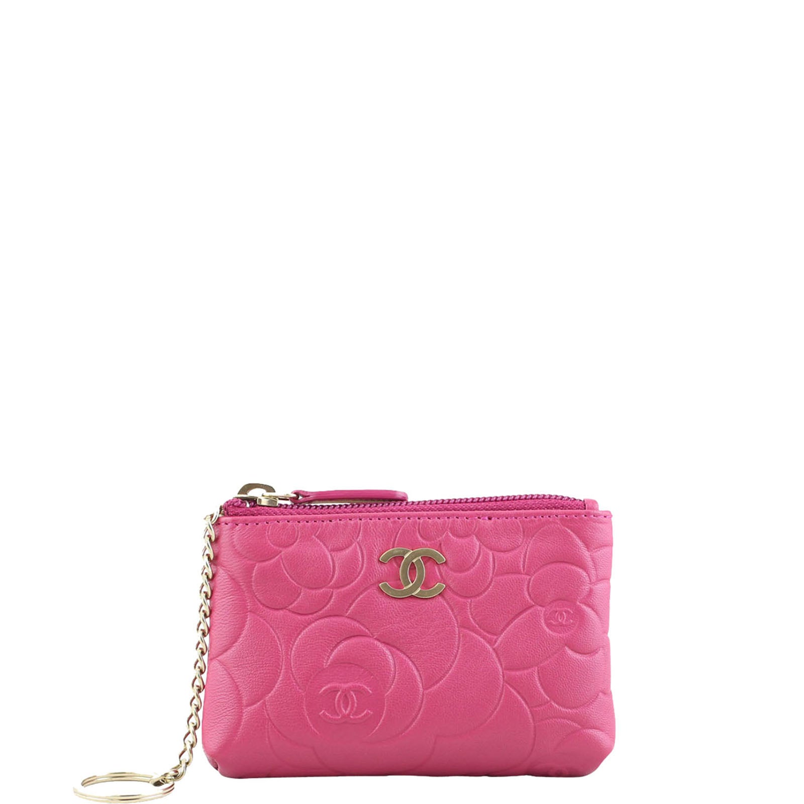 Chanel Camellia Key Pouch Front