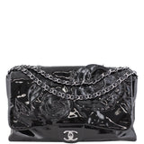 Chanel Camellia Petals Single Flap Maxi Front