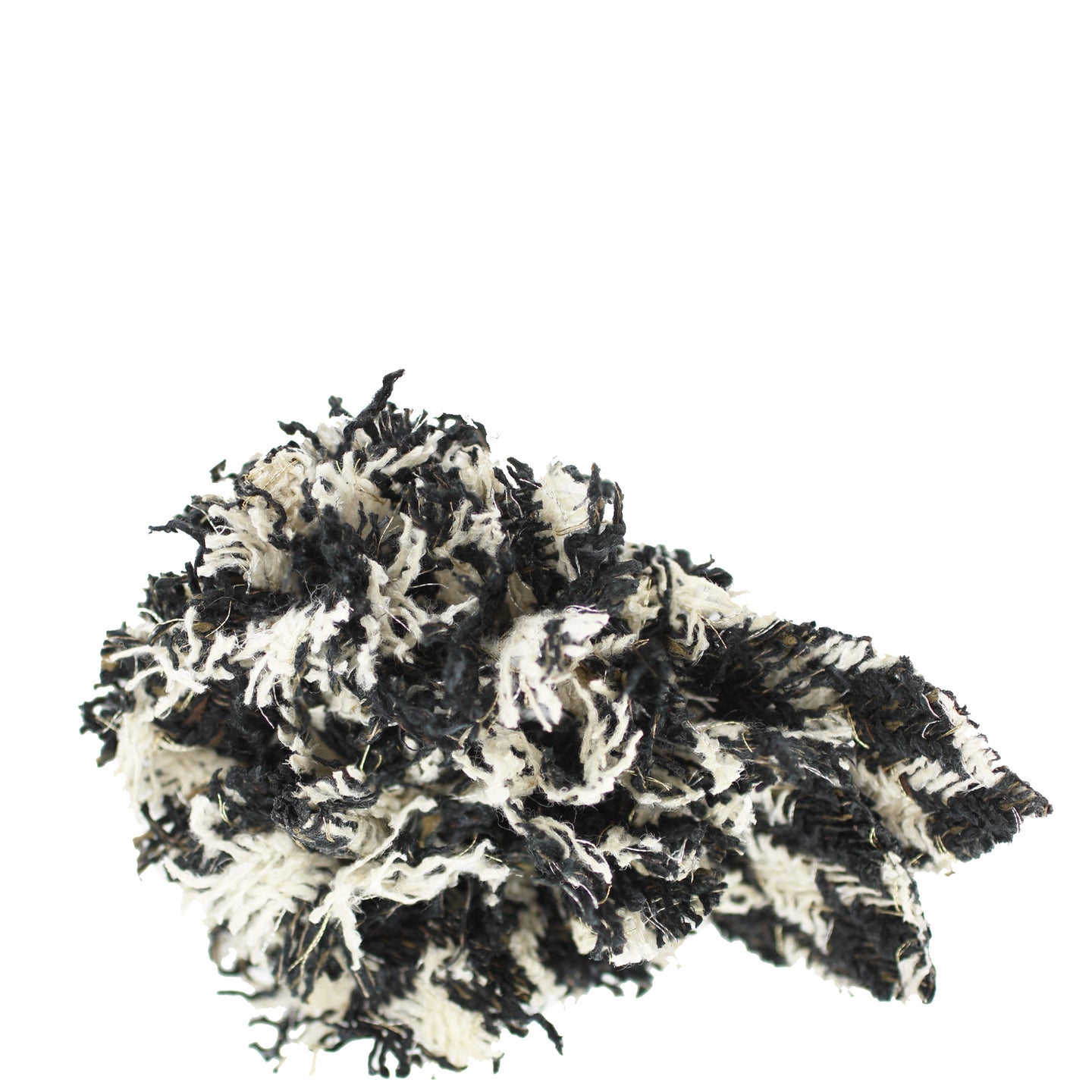 Chanel Camellia Tweed Brooch Left