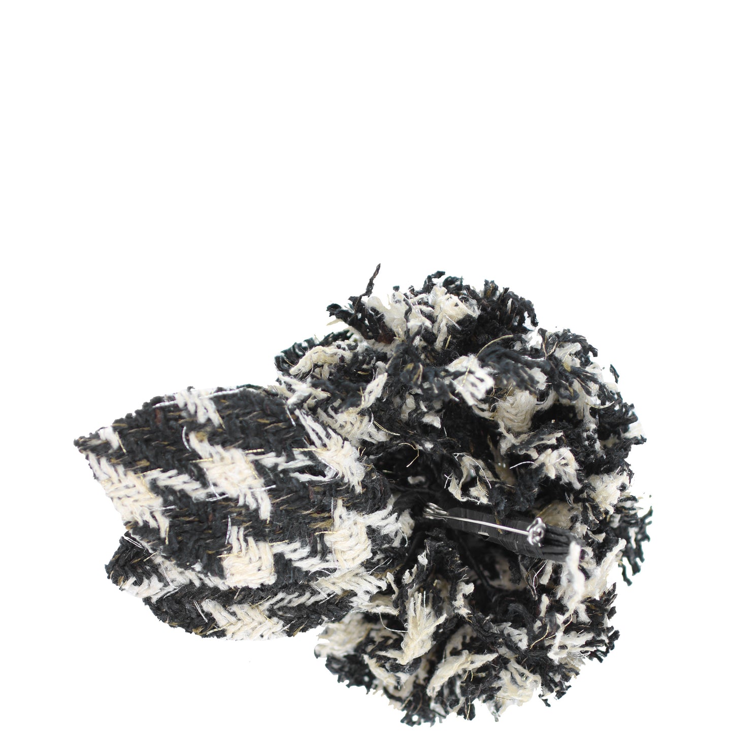 Chanel Camellia Tweed Brooch Right