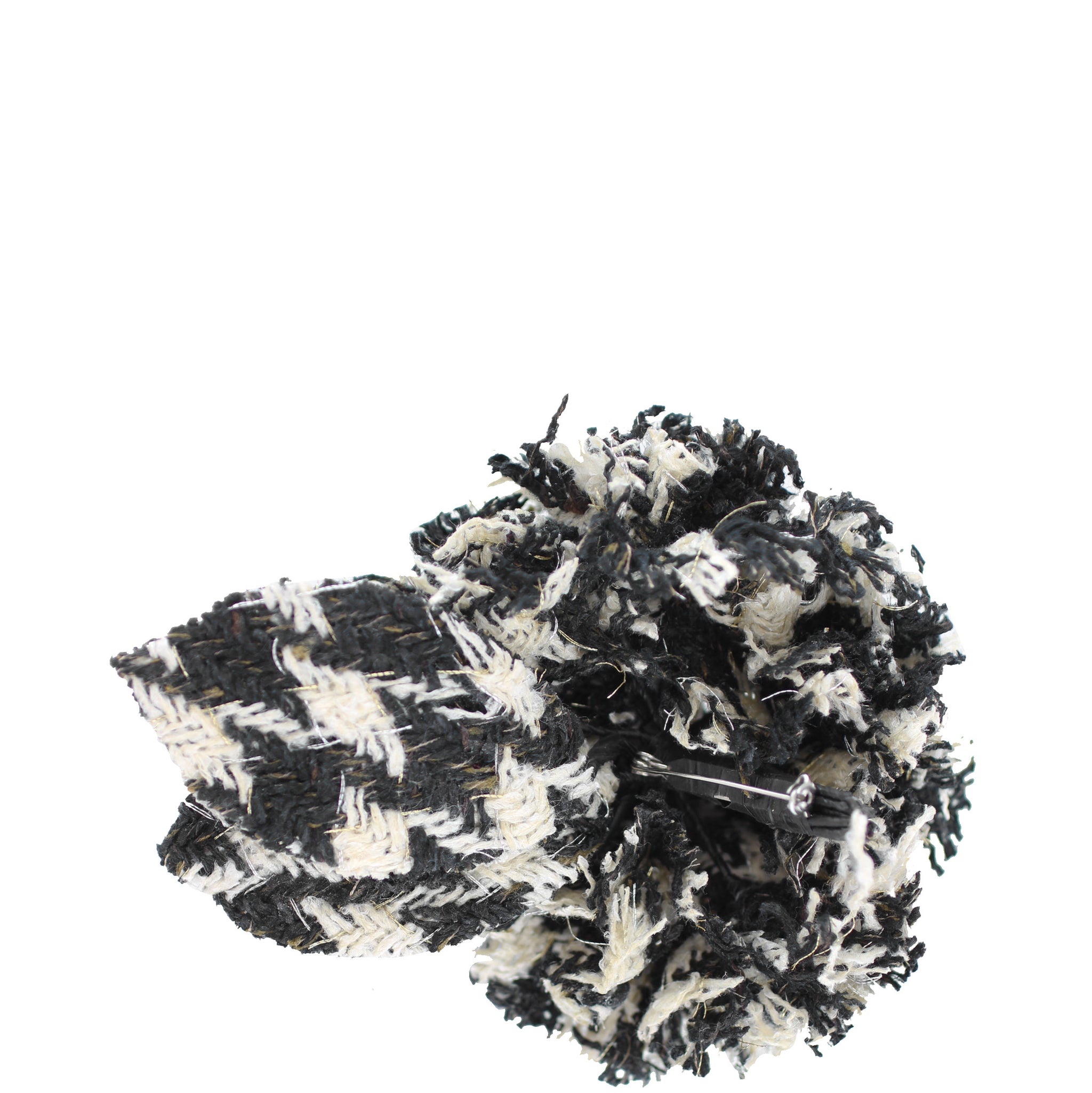 Chanel Camellia Tweed Brooch Right