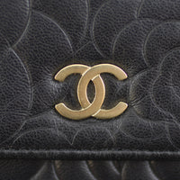 Chanel Camellia Wallet on Chain Logo