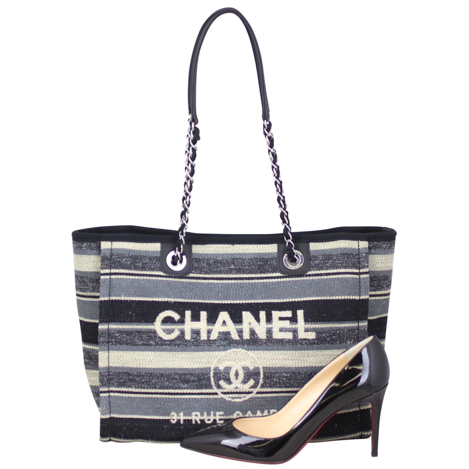Chanel Canvas Deauville Shoe