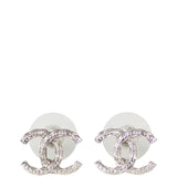 Chanel CC Chain Stud Earrings Front