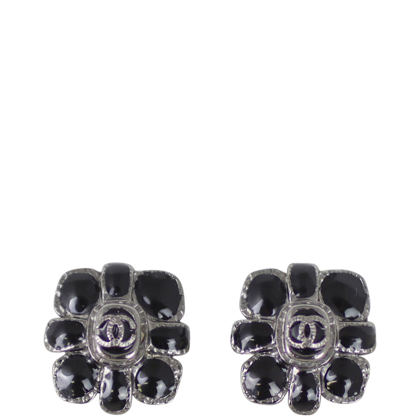 Chanel CC Clip-on Earrings Front