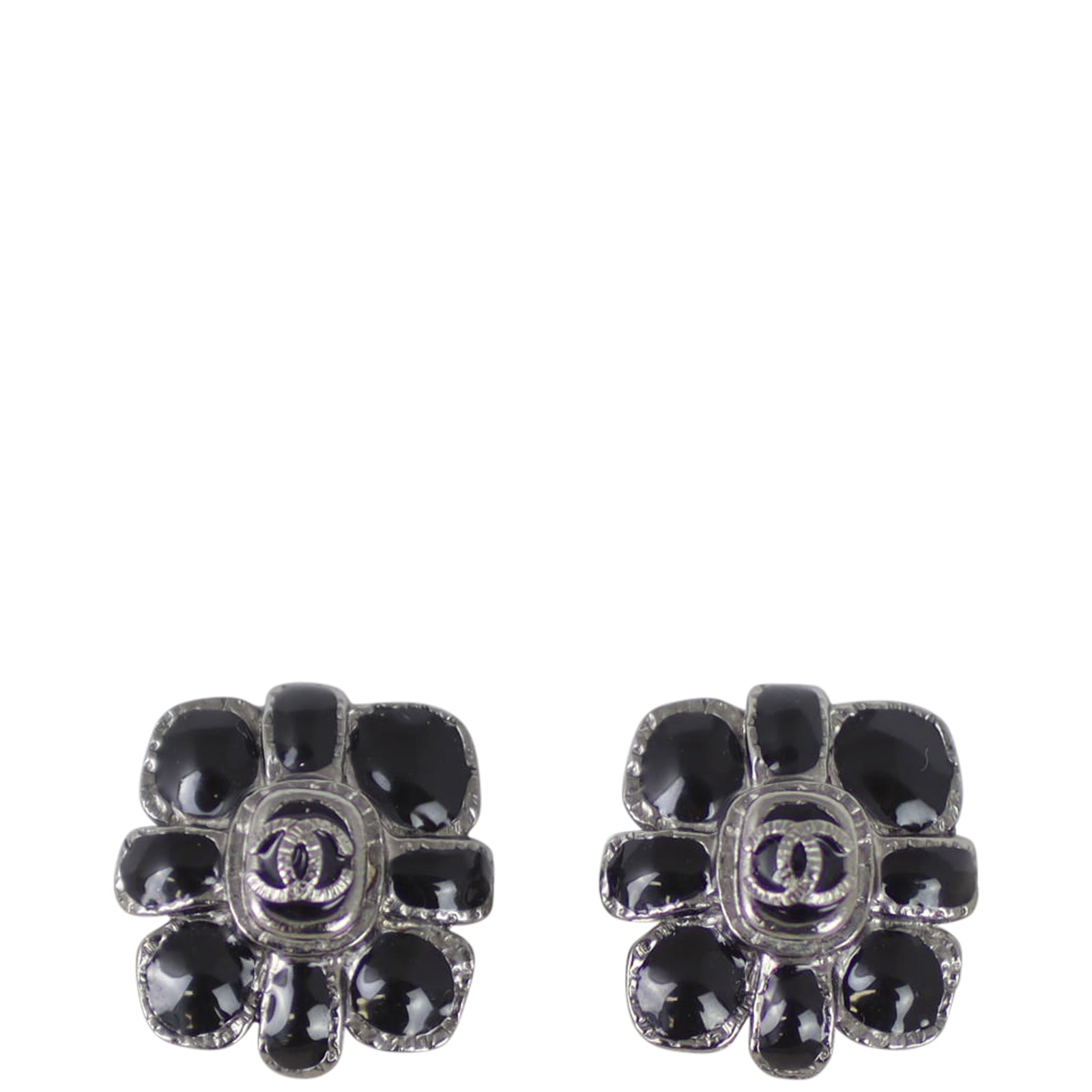 Chanel CC Clip-on Earrings Front