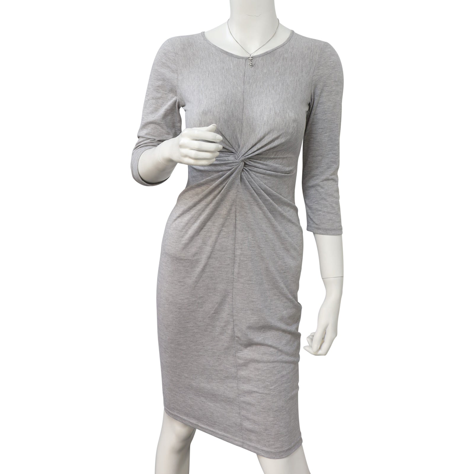 Chanel CC Crystal Camellia Pendant Necklace Mannequin