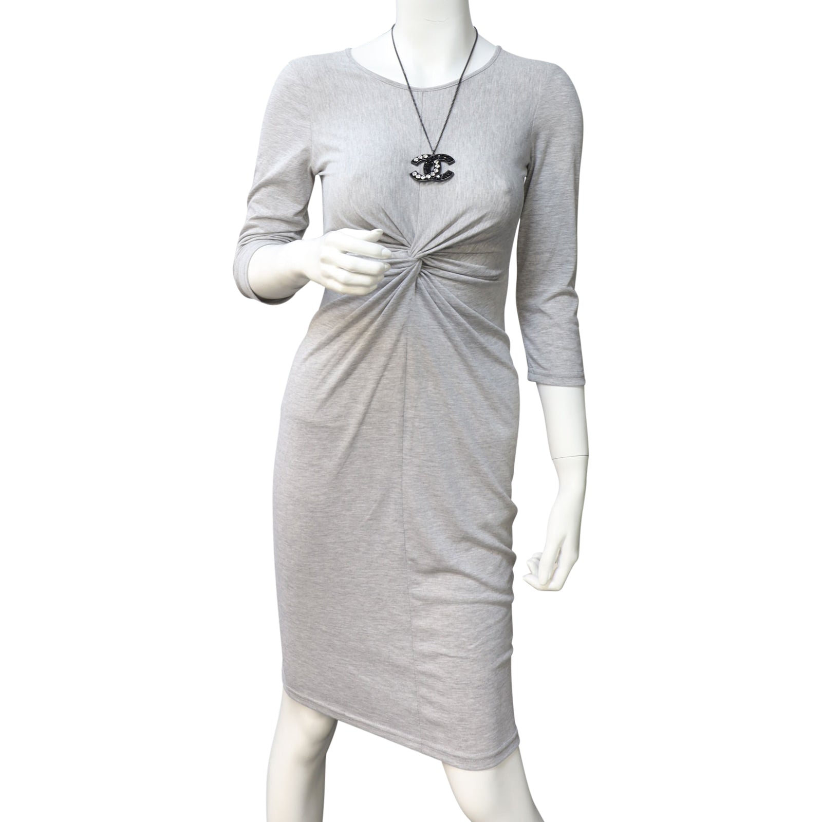 Chanel CC Crystal Pendant Necklace Mannequin