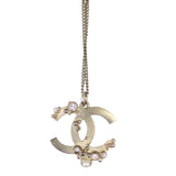 Chanel CC Crystal Pendant Necklace Pendant