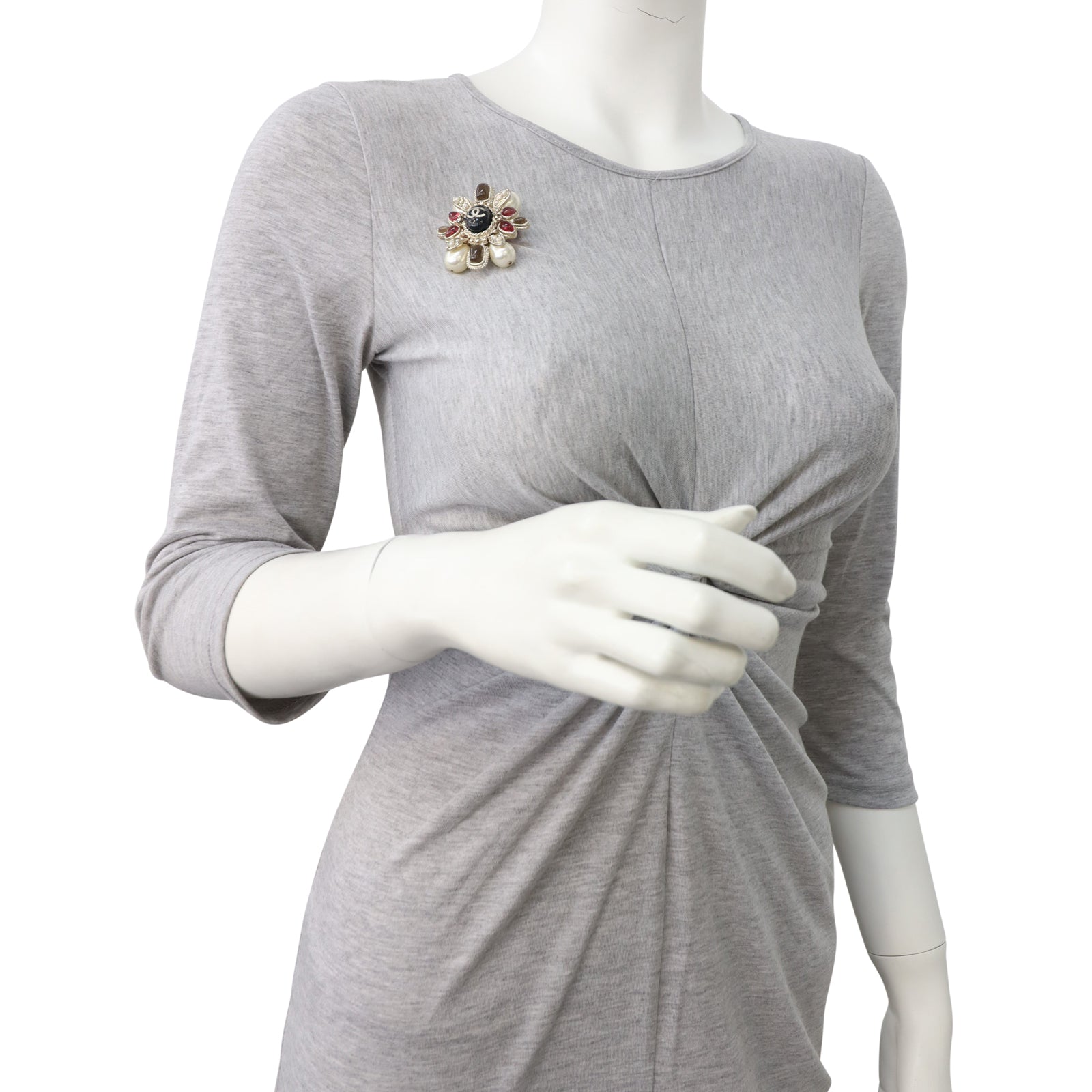 Chanel CC Embellished Brooch Mannequin
