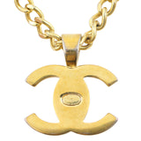 Chanel Vintage CC Turn-Lock Pendant Necklace Back