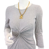 Chanel Vintage CC Turn-Lock Pendant Necklace Mannequin