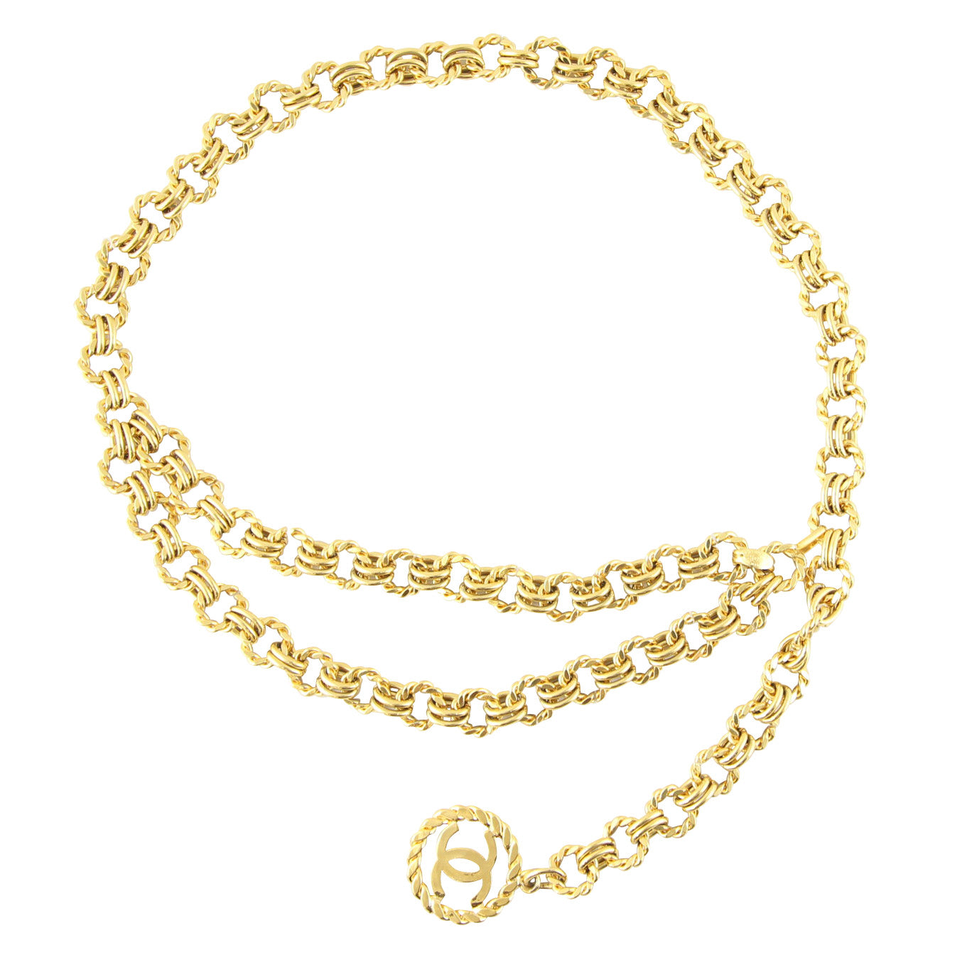 Chanel CC Medallion Chain Belt Full