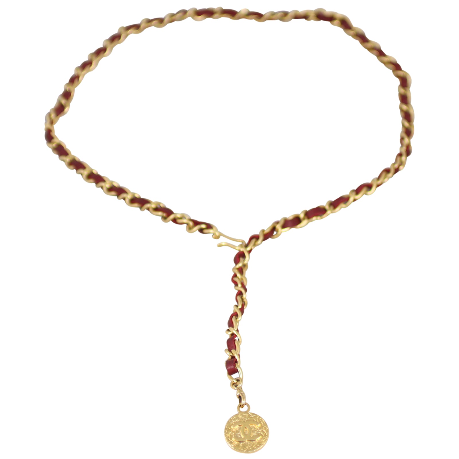 Chanel CC Medallion Chain Belt Front