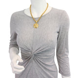 Chanel Vintage CC Medallion Pendant Necklace Mannequin
