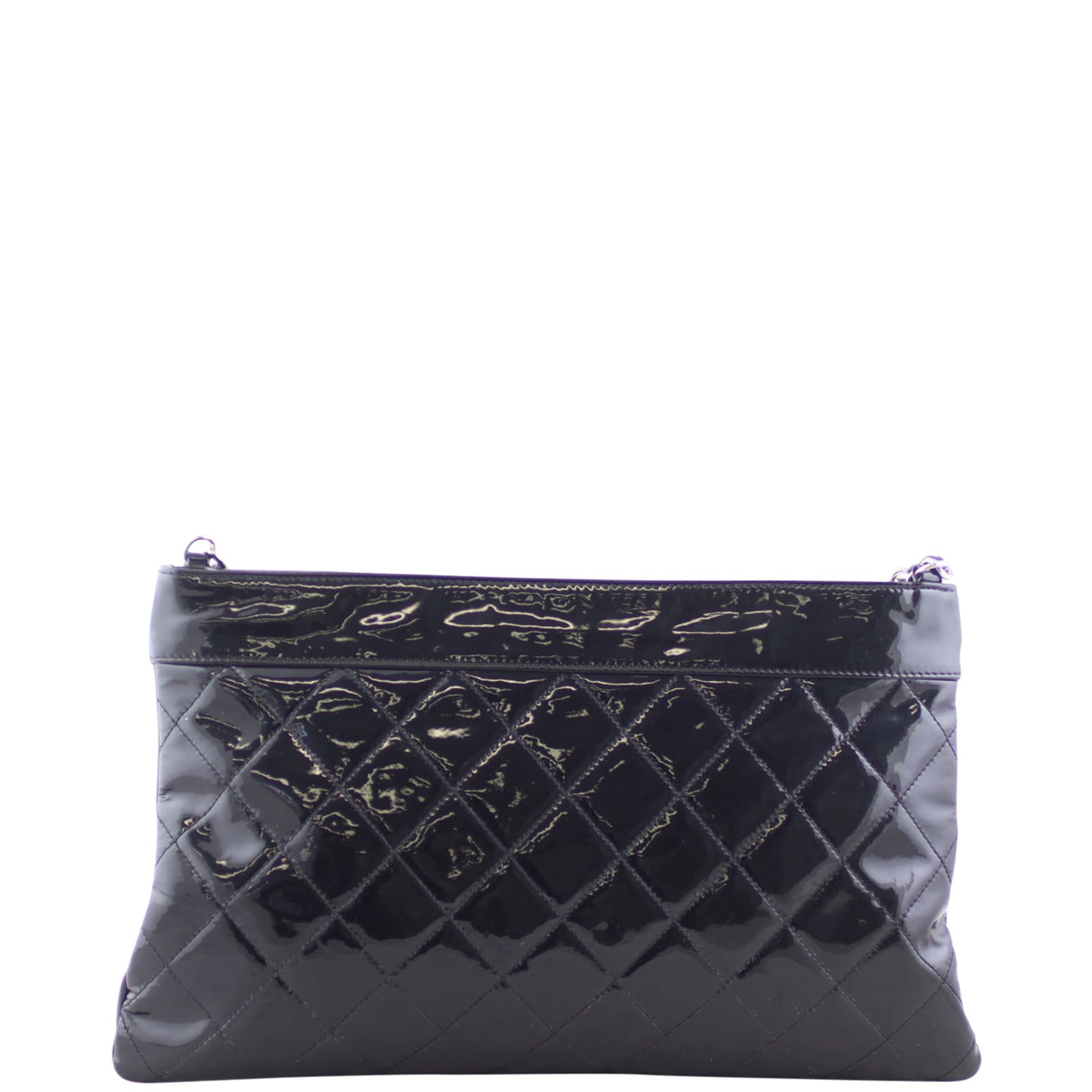 Chanel CC Patent Shoulder Bag Back
