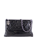 Chanel CC Patent Shoulder Bag Front