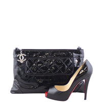 Chanel CC Patent Shoulder Bag Scale