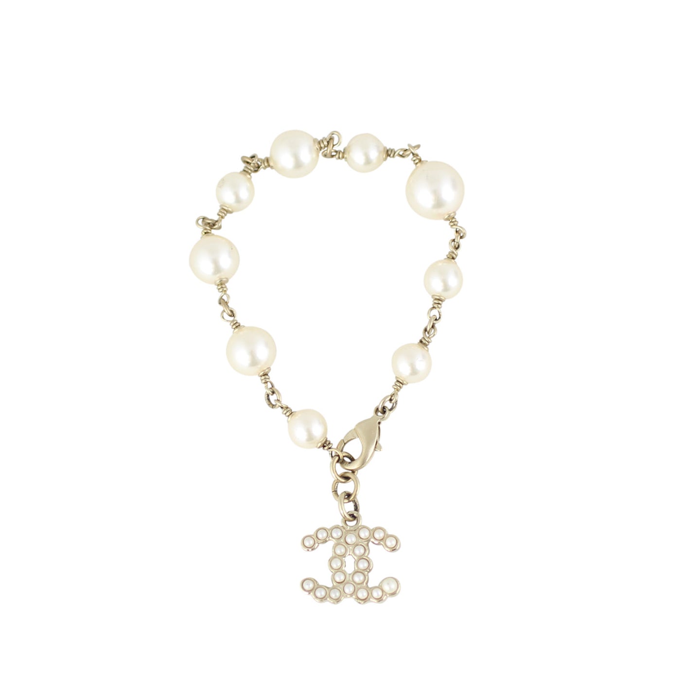 Chanel CC Pearl Bracelet Full