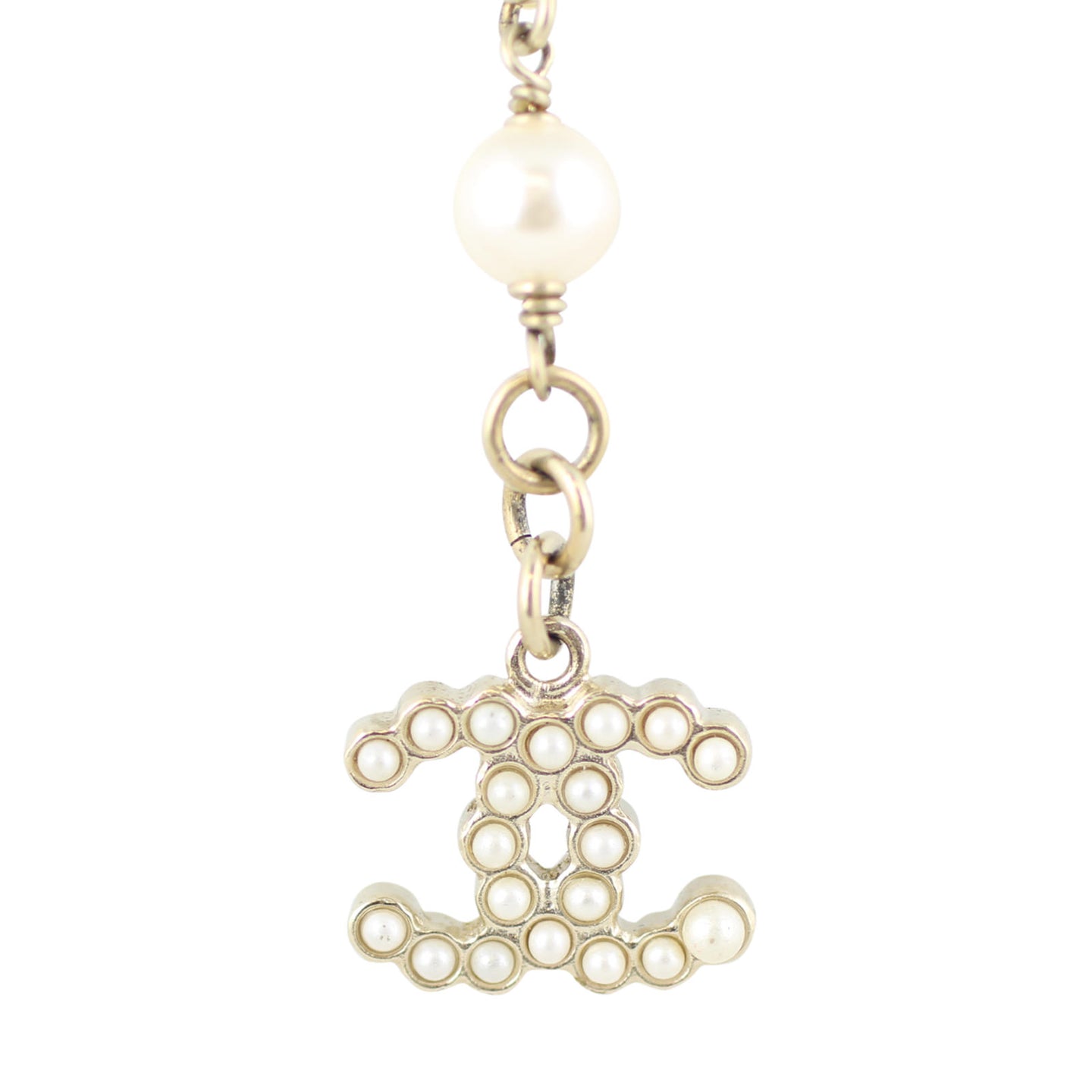 Chanel CC Pearl Bracelet Pendant