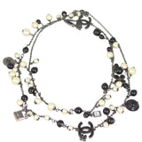 Chanel CC Pearl Long Necklace Full