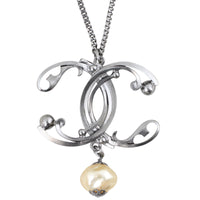 Chanel CC Pendant Bead Necklace Back