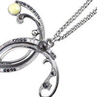 Chanel CC Pendant Bead Necklace Details