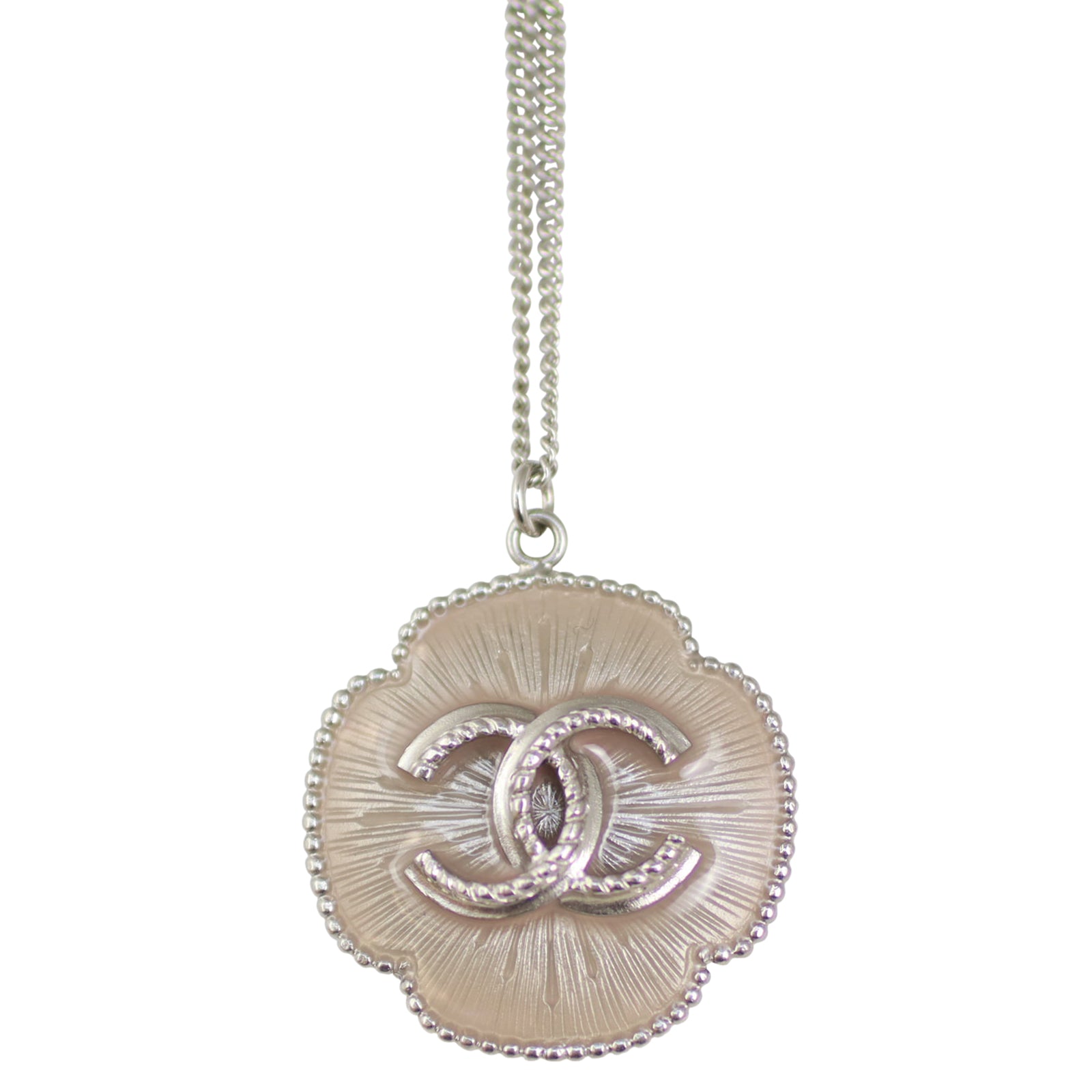 Chanel CC Pendant Necklace Front