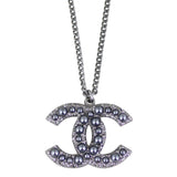 Chanel CC Pendant Necklace Front
