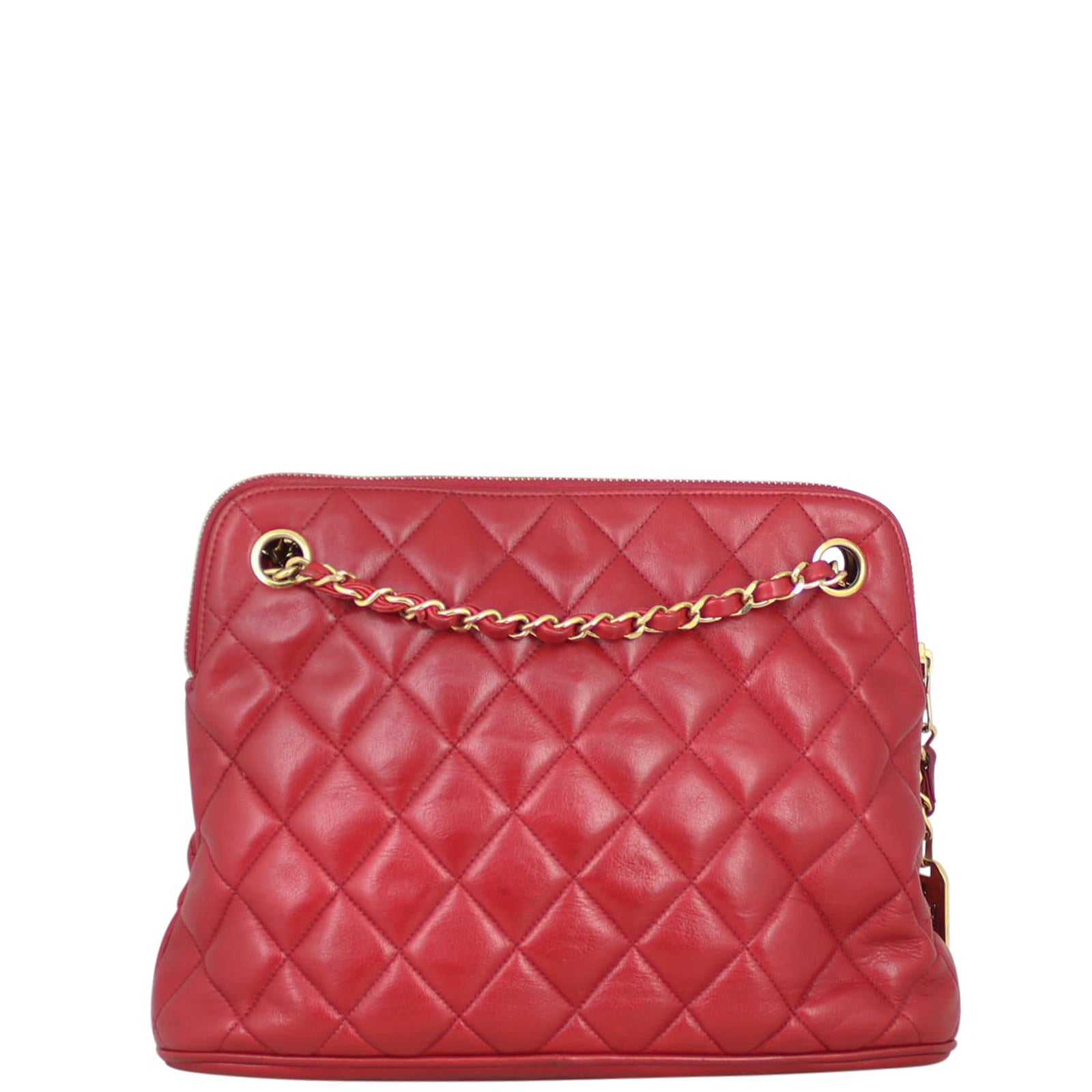 Chanel CC Quilted Tote Bag Back
