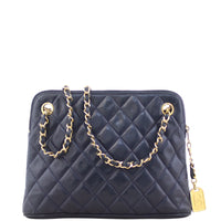 Chanel CC Quilted Tote Bag Back
