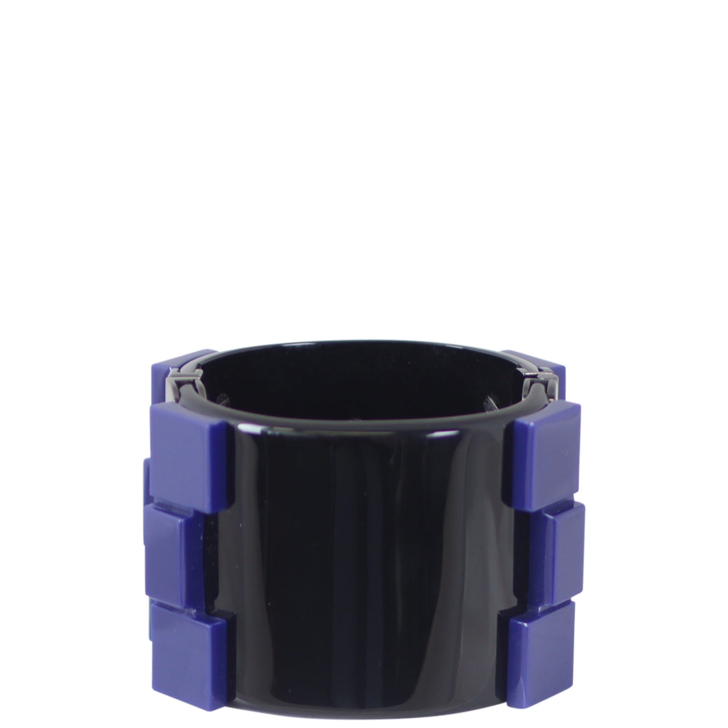 Chanel CC Resin Hinged Cuff Back