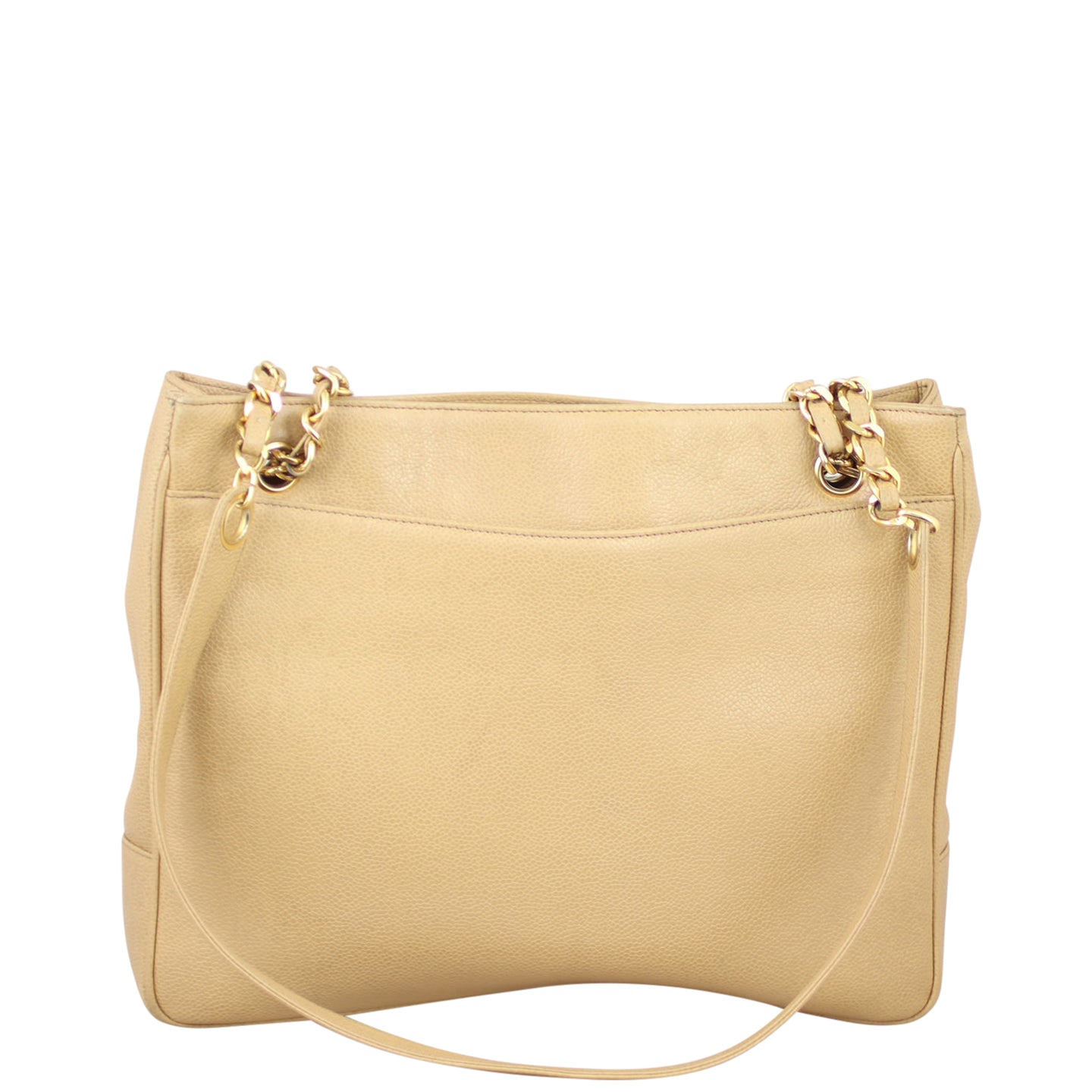 Chanel CC Shopping Tote Back