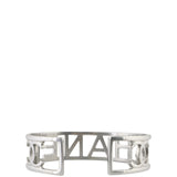 Chanel CC Silver Logo Cuff Back
