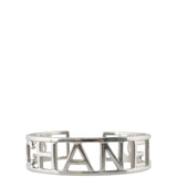 Chanel CC Silver Logo Cuff Front