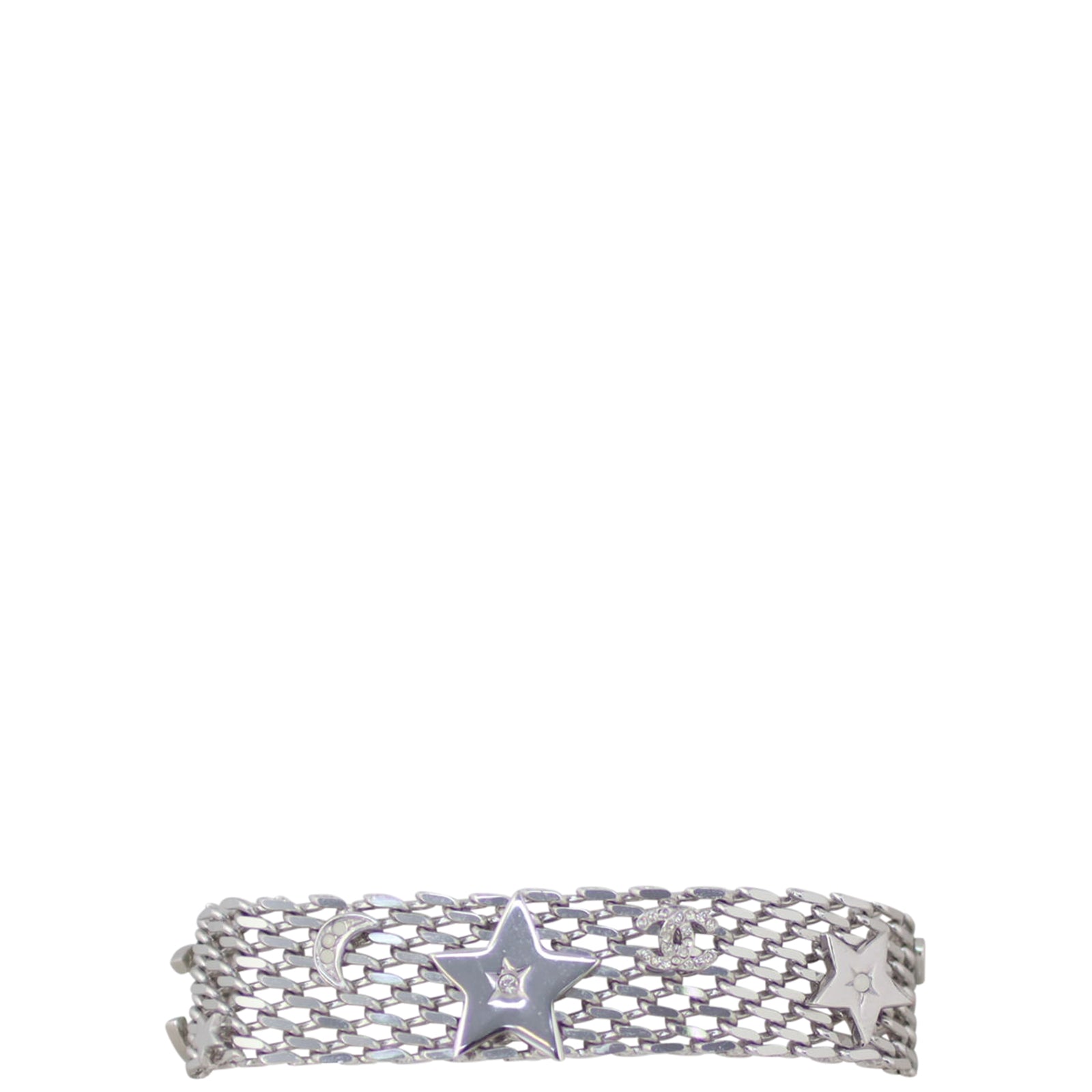 Chanel CC Star Chain Link Bracelet Front