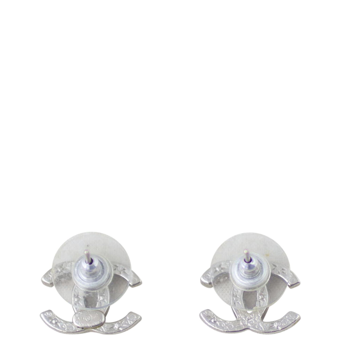 Chanel CC Stud Earrings Back