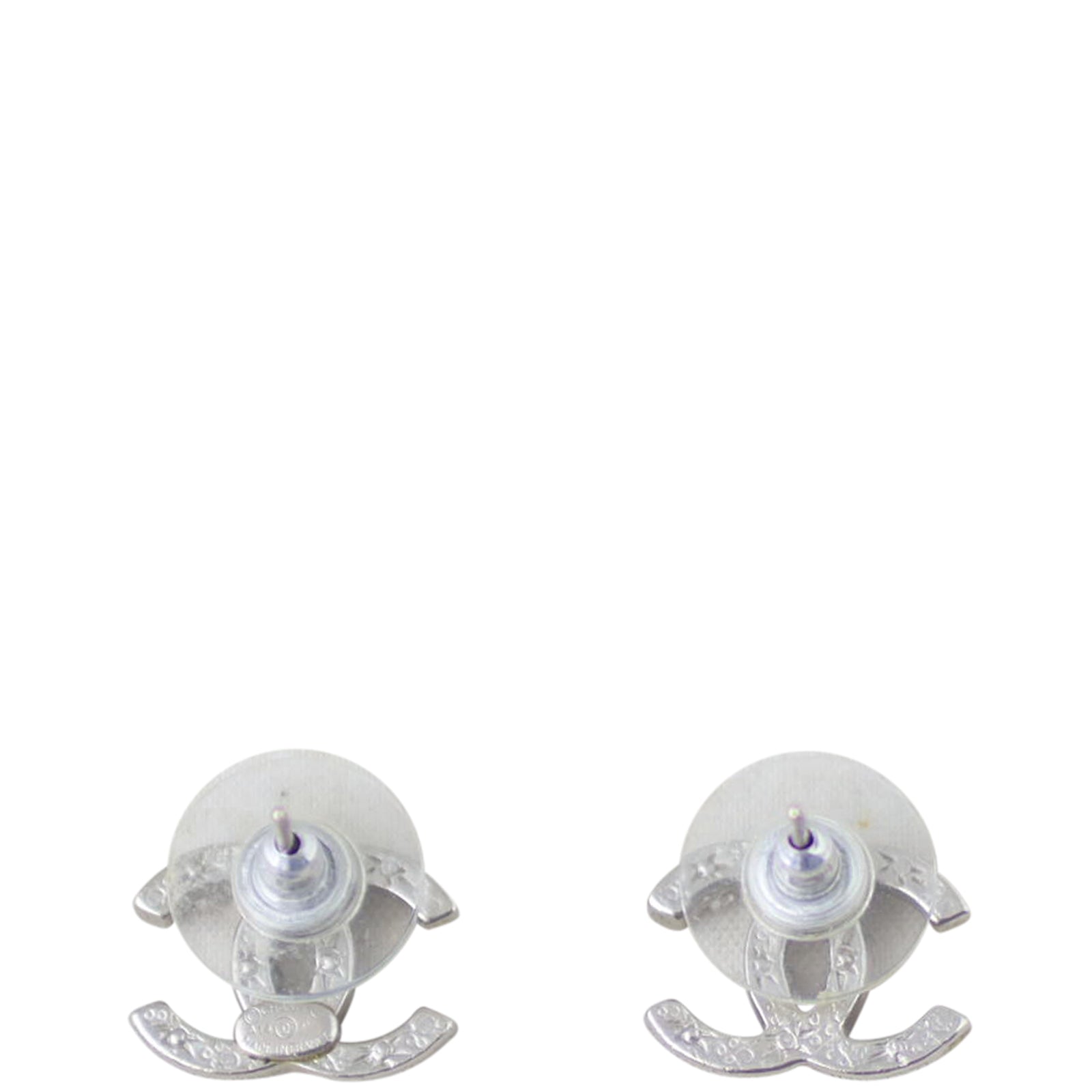 Chanel CC Stud Earrings Back